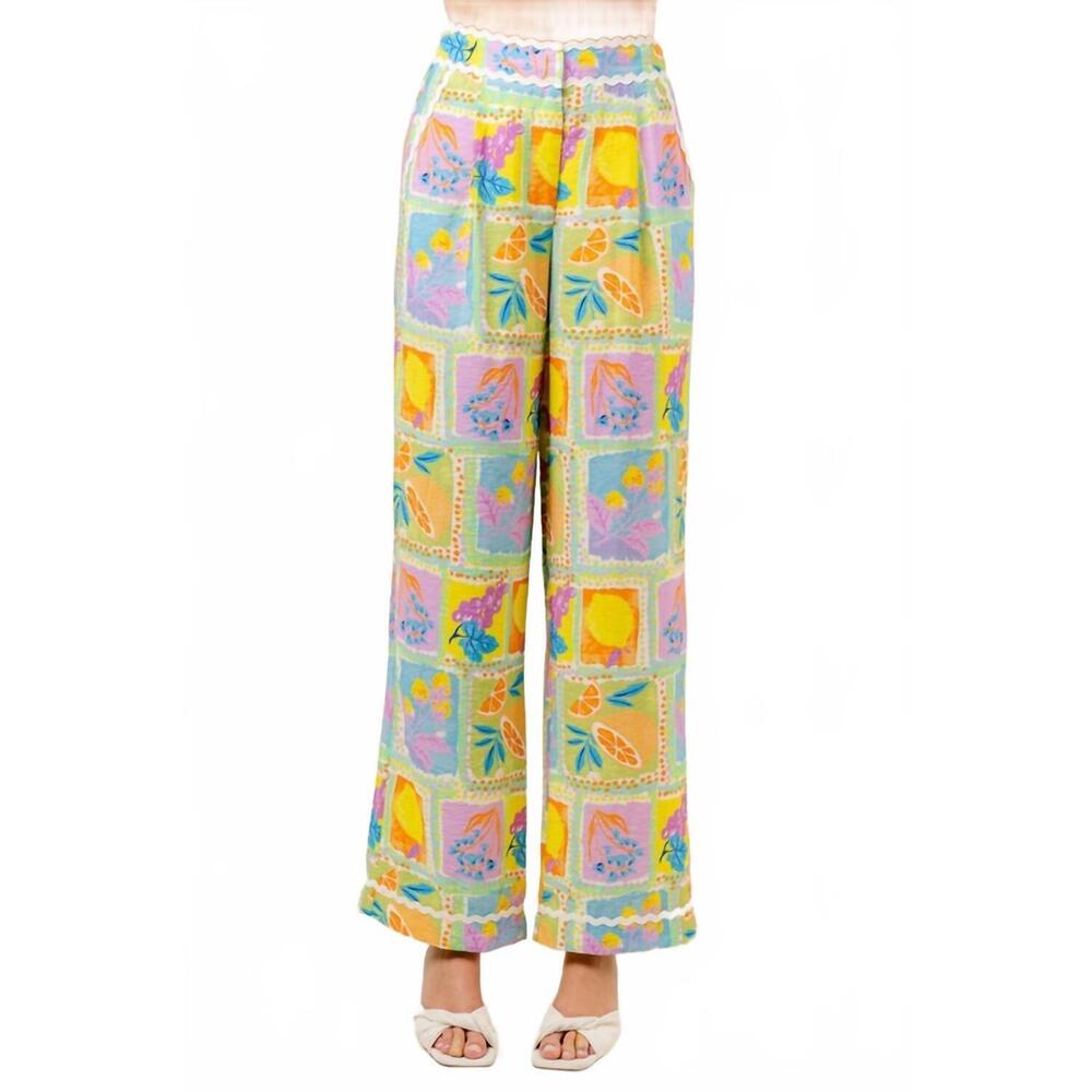 NEW FORE COLLECTION citrus garden pants in green